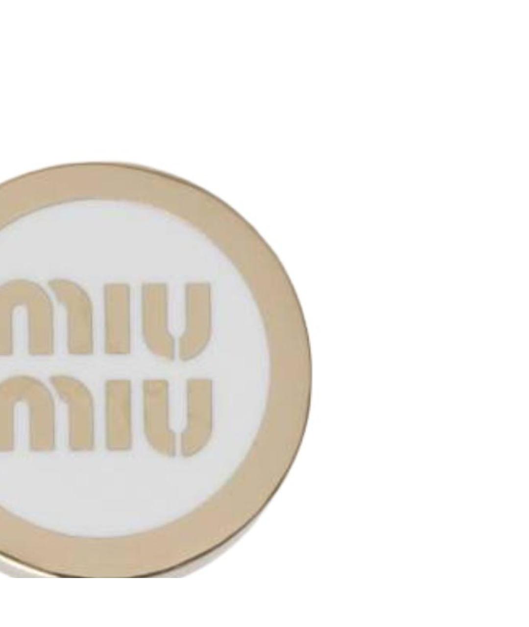 MIU MIU Золотая металлическая булавка / брошь, фото 3