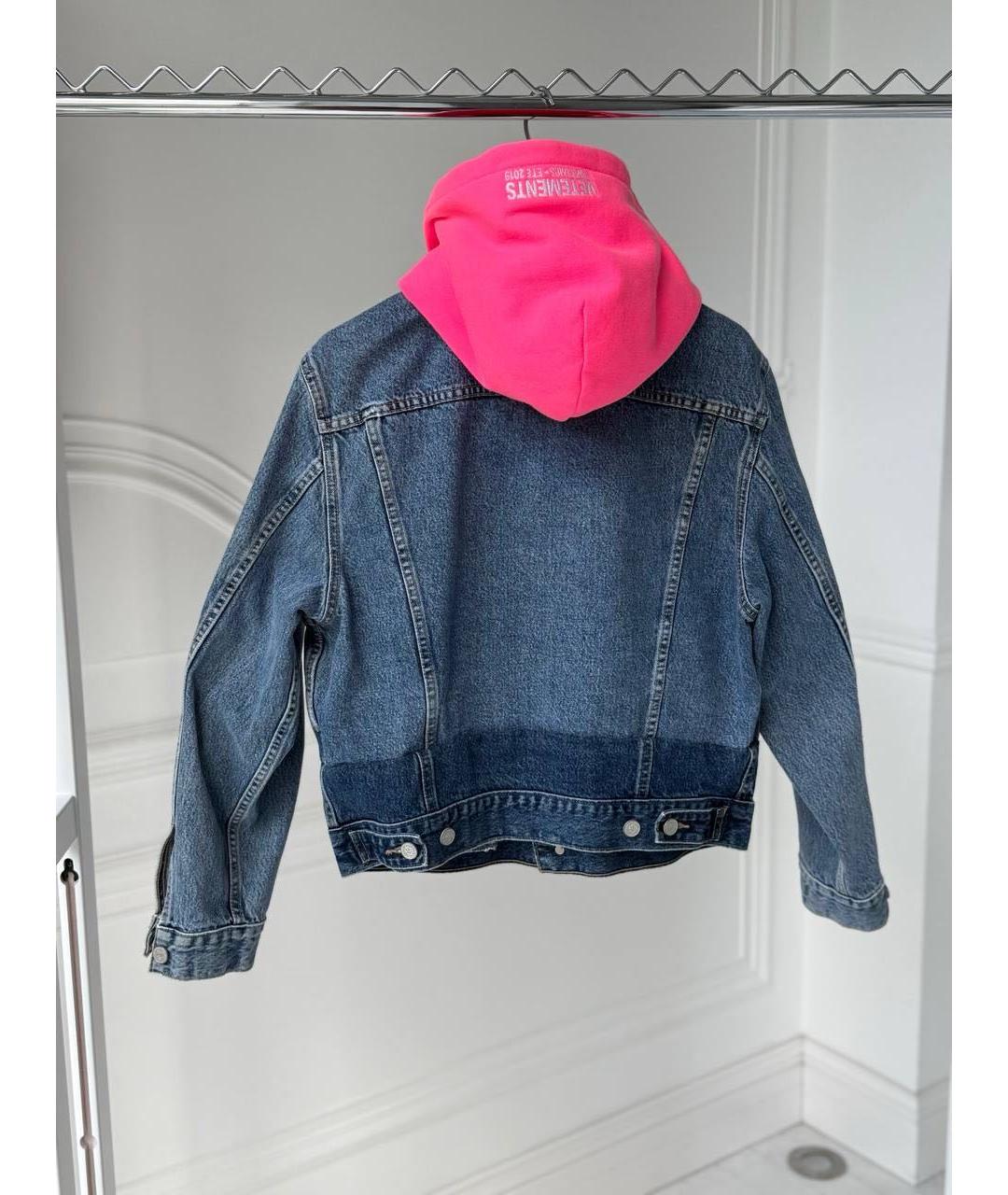 VETEMENTS Синяя деним куртка, фото 2