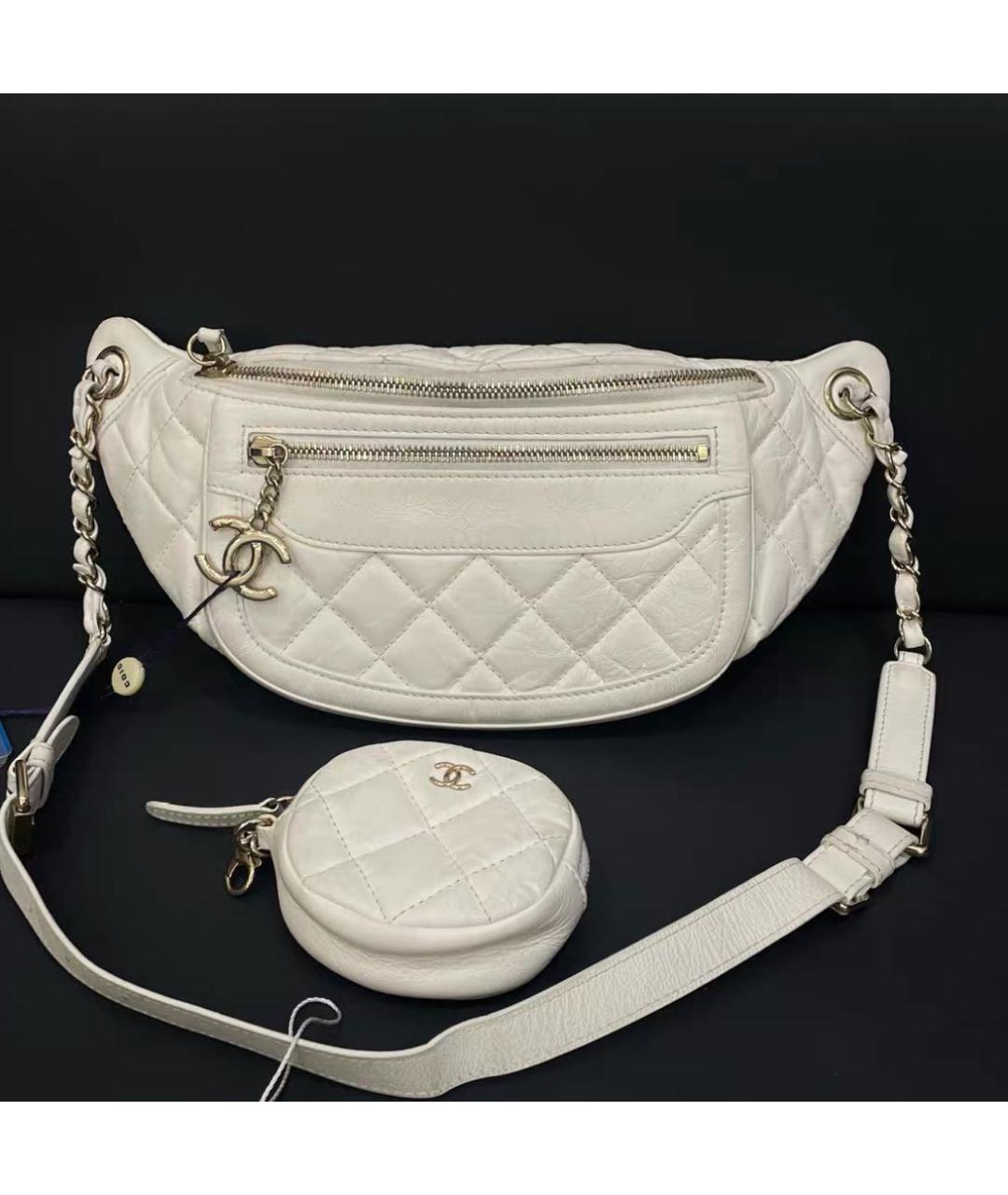 CHANEL Белая сумка через плечо, фото 8