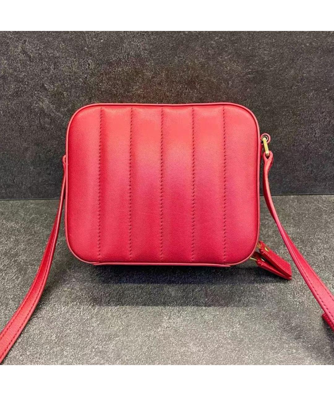 SAINT LAURENT Розовая кожаная сумка через плечо, фото 3