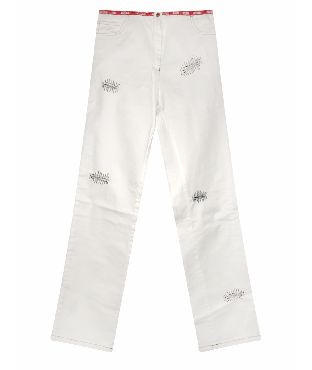 MOSCHINO Белые хлопковые детские джинсы, фото 1