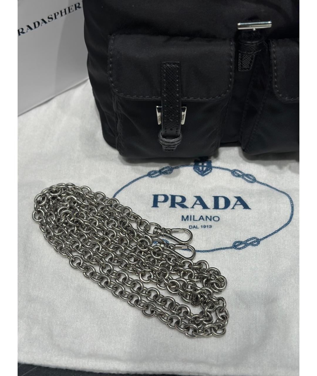 PRADA Черный рюкзак, фото 9