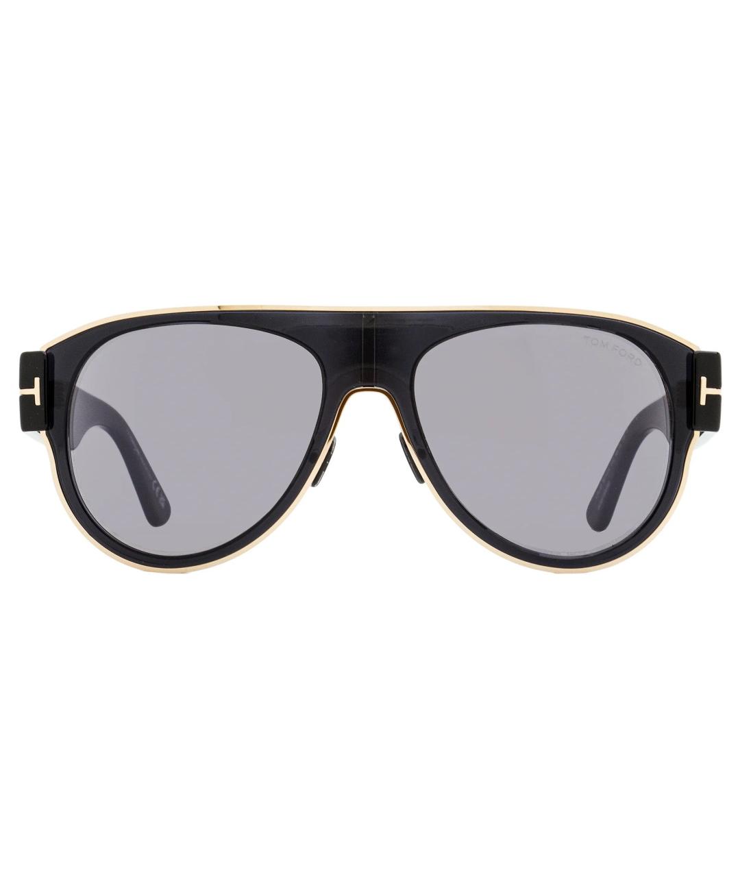 TOM FORD Черные пластиковые солнцезащитные очки, фото 5