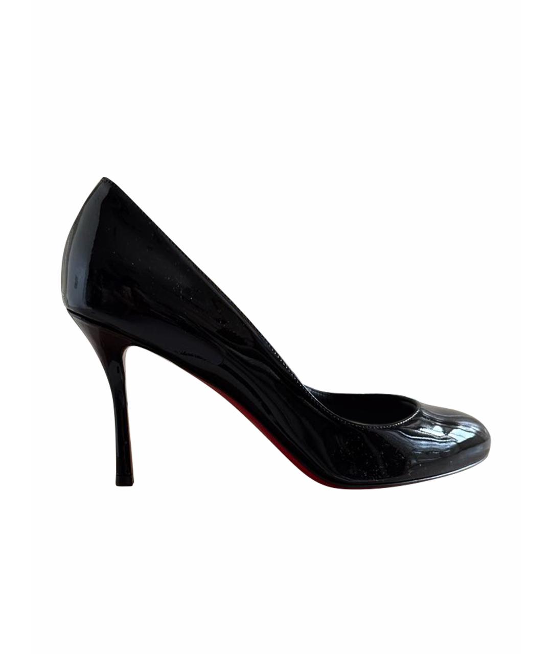 CHRISTIAN LOUBOUTIN Черные туфли из лакированной кожи, фото 1