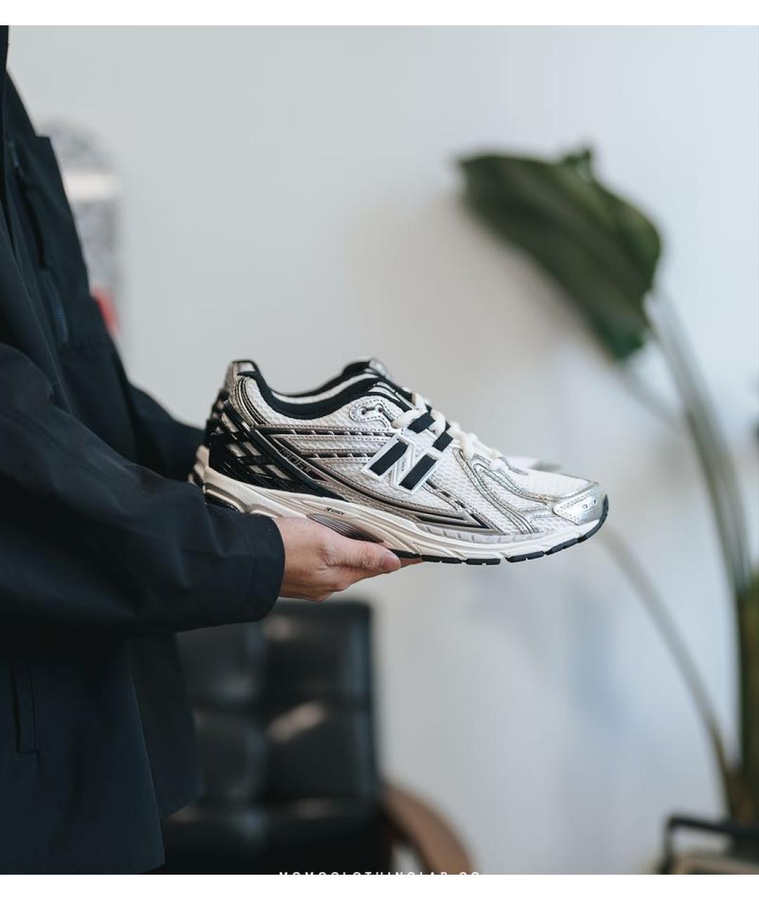 NEW BALANCE Белые текстильные низкие кроссовки / кеды, фото 2
