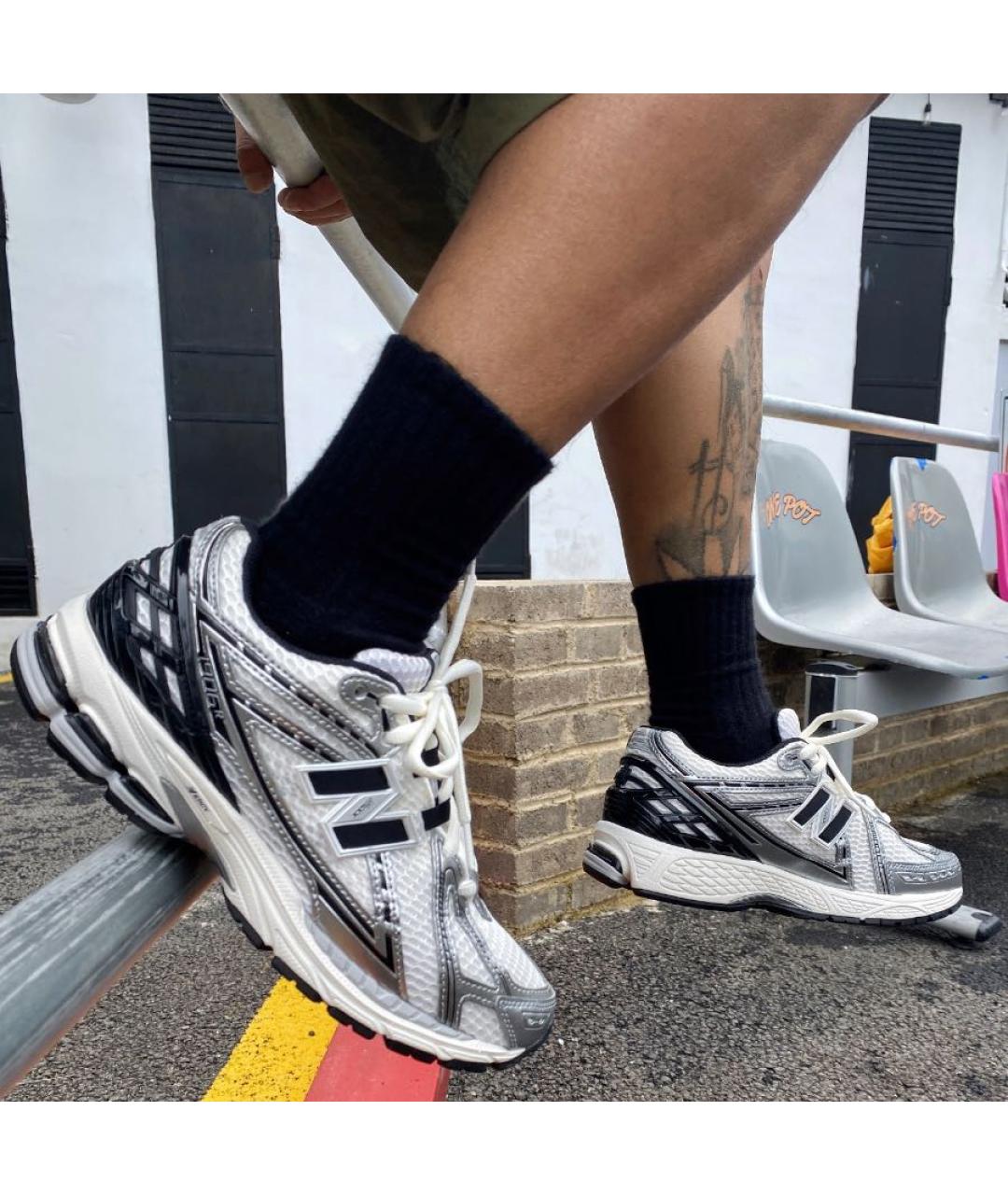NEW BALANCE Белые текстильные низкие кроссовки / кеды, фото 7