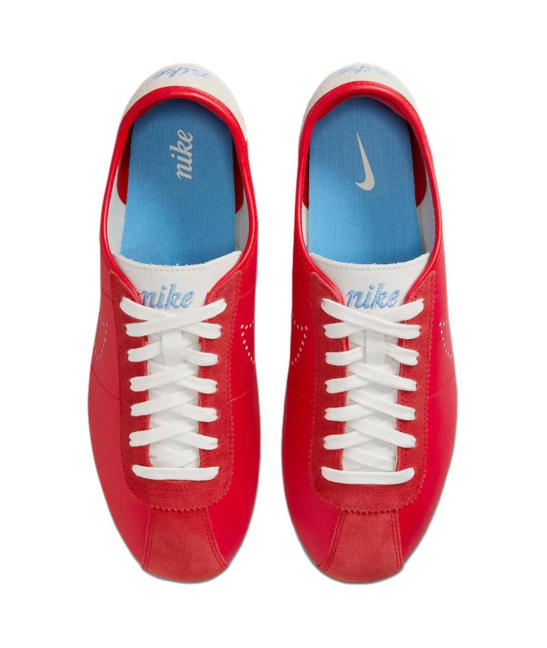 NIKE Красные кожаные кроссовки, фото 4