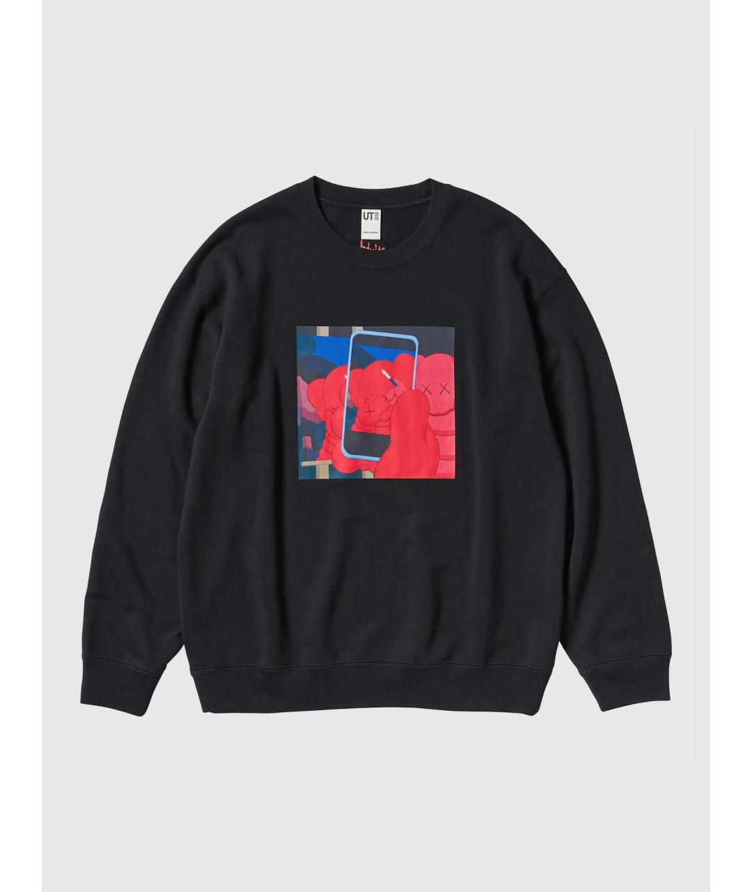 KAWS Черный хлопковый спортивный костюм, фото 9