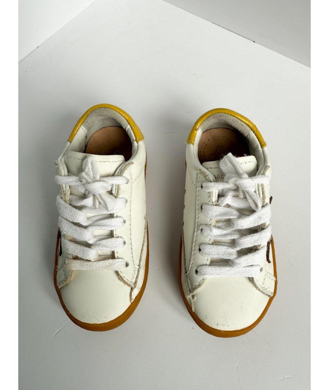 GOLDEN GOOSE DELUXE BRAND Белые кожаные кеды, фото 2