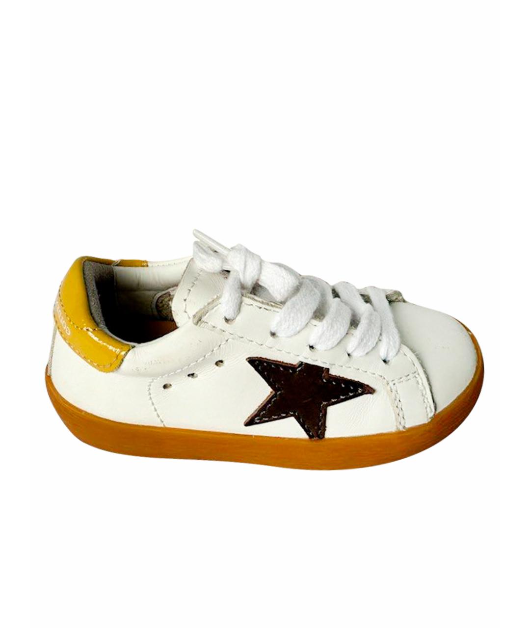 GOLDEN GOOSE DELUXE BRAND Белые кожаные кеды, фото 1