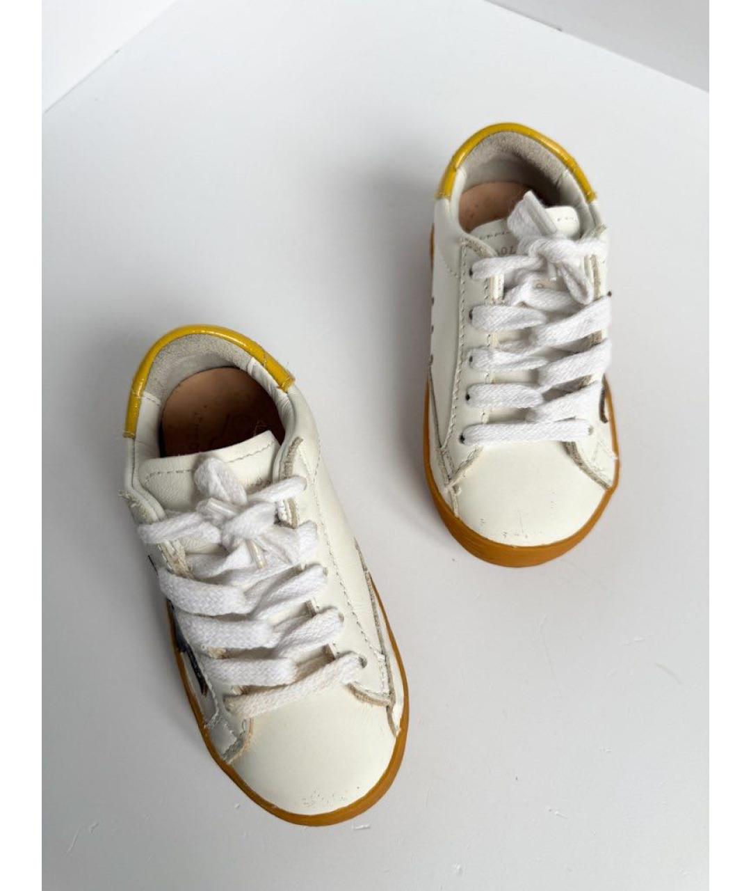 GOLDEN GOOSE DELUXE BRAND Белые кожаные кеды, фото 3