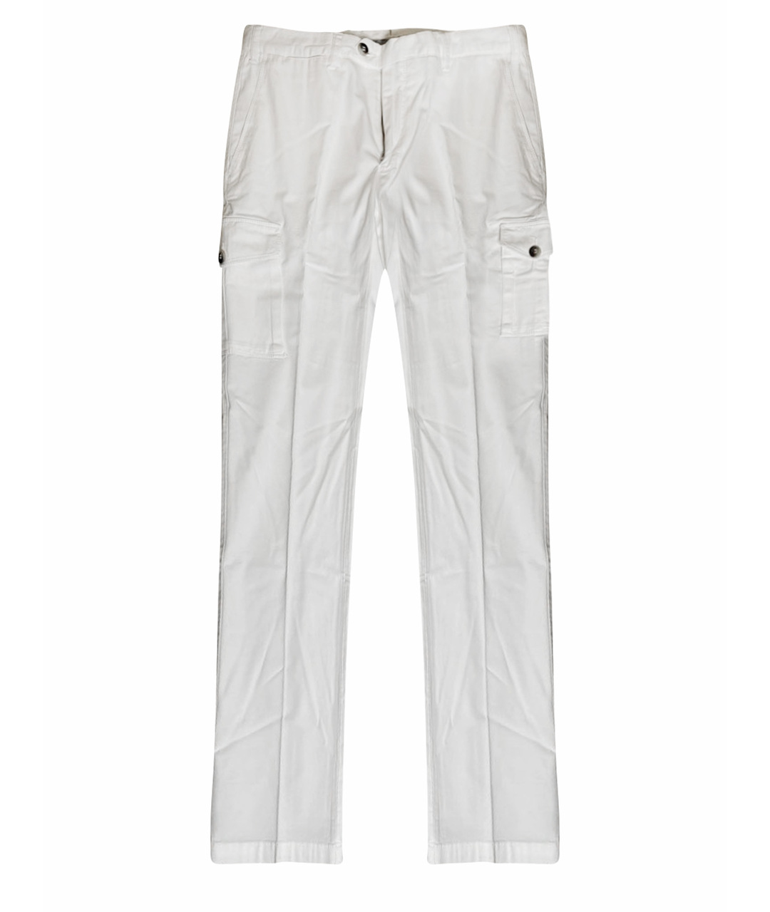 CANALI Белые брюки чинос, фото 1