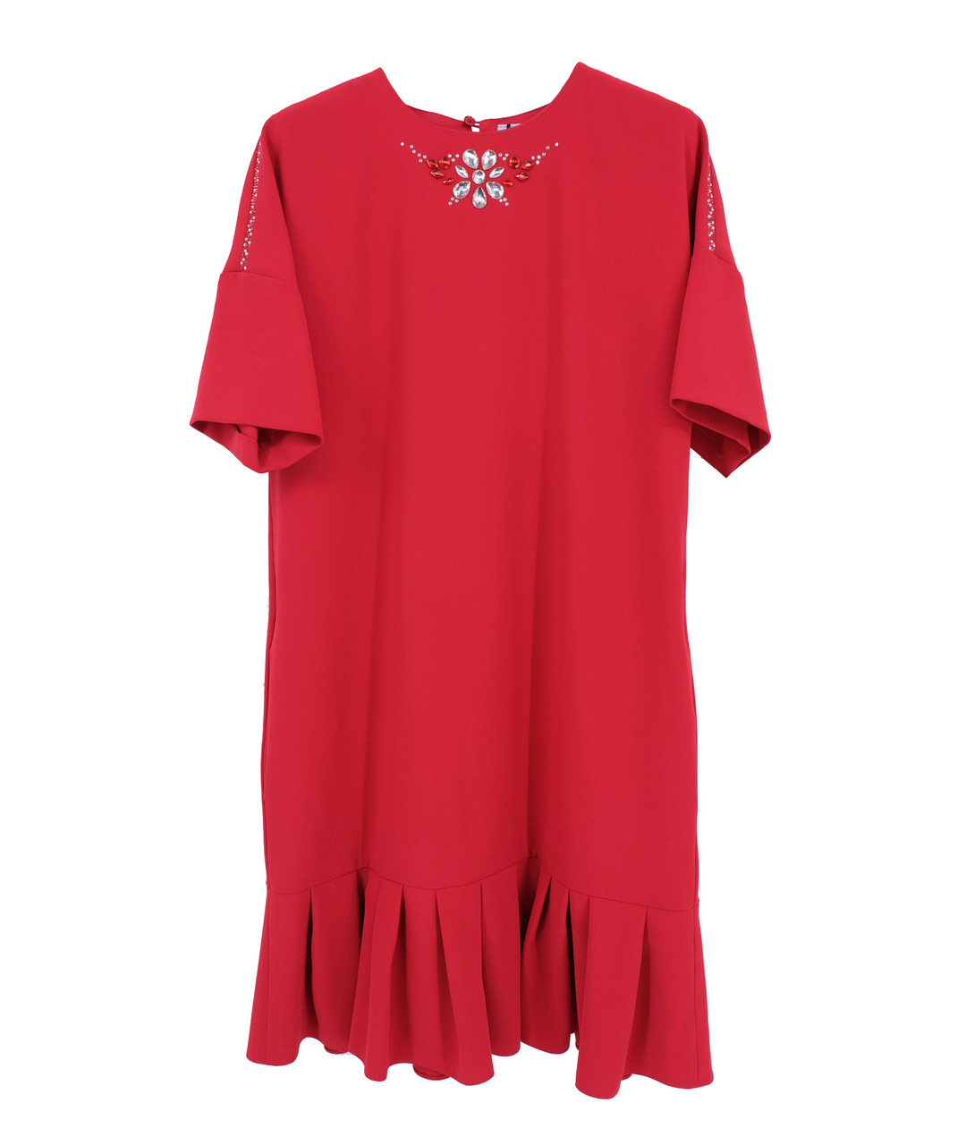 BLUGIRL Красное полиэстеровое повседневное платье, фото 1
