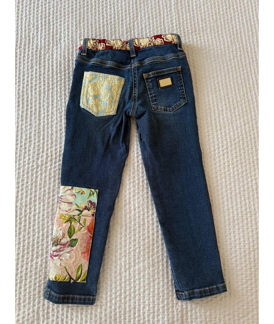 DOLCE & GABBANA KIDS Темно-синие детские джинсы, фото 2