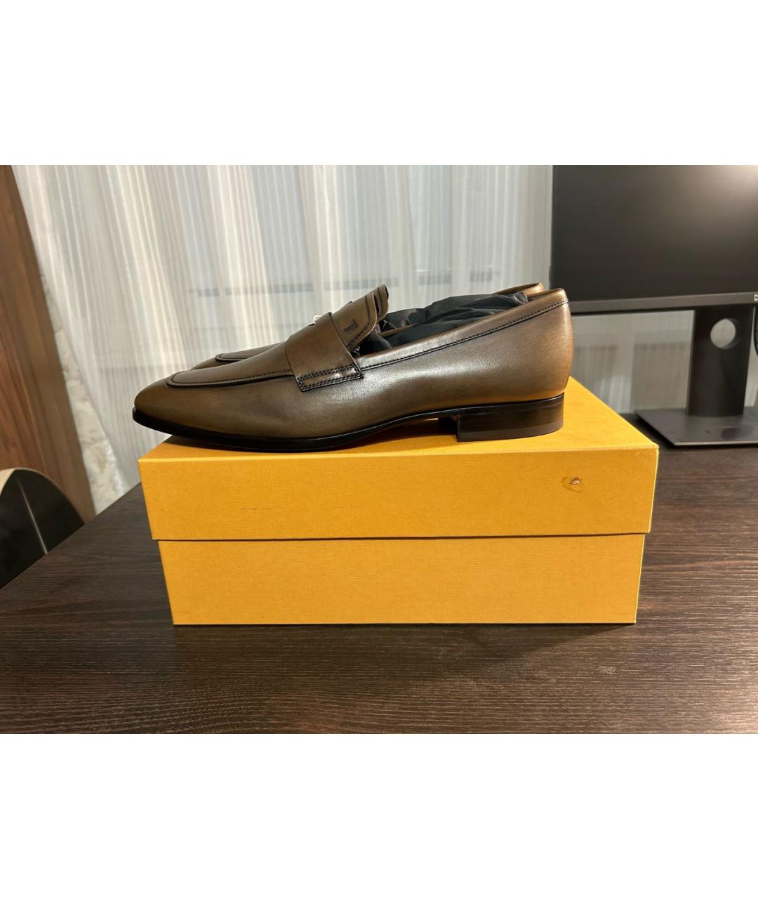 TOD'S Коричневые кожаные лоферы, фото 6