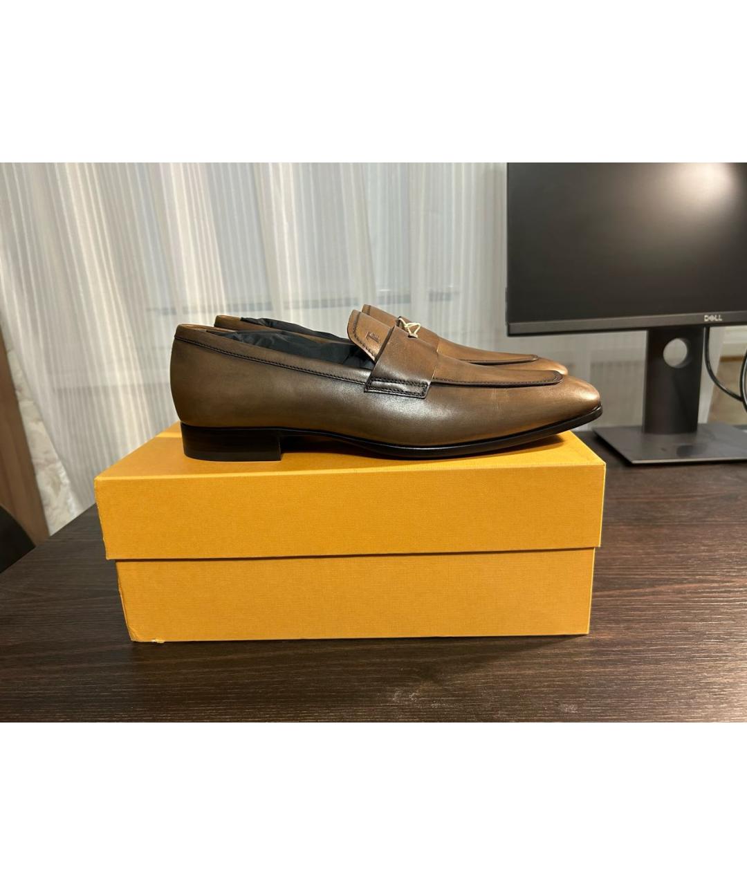 TOD'S Коричневые кожаные лоферы, фото 7