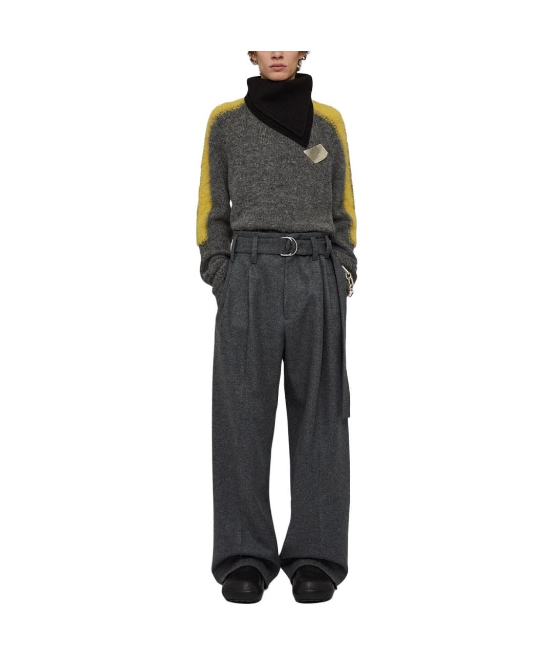 JIL SANDER Серый джемпер / свитер, фото 2