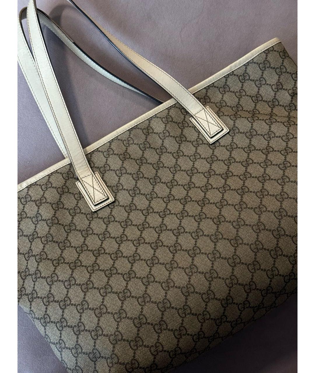 GUCCI Бежевая сумка тоут, фото 4