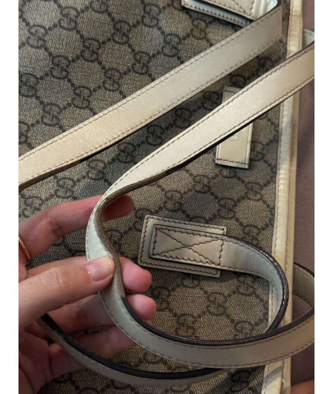 GUCCI Бежевая сумка тоут, фото 7
