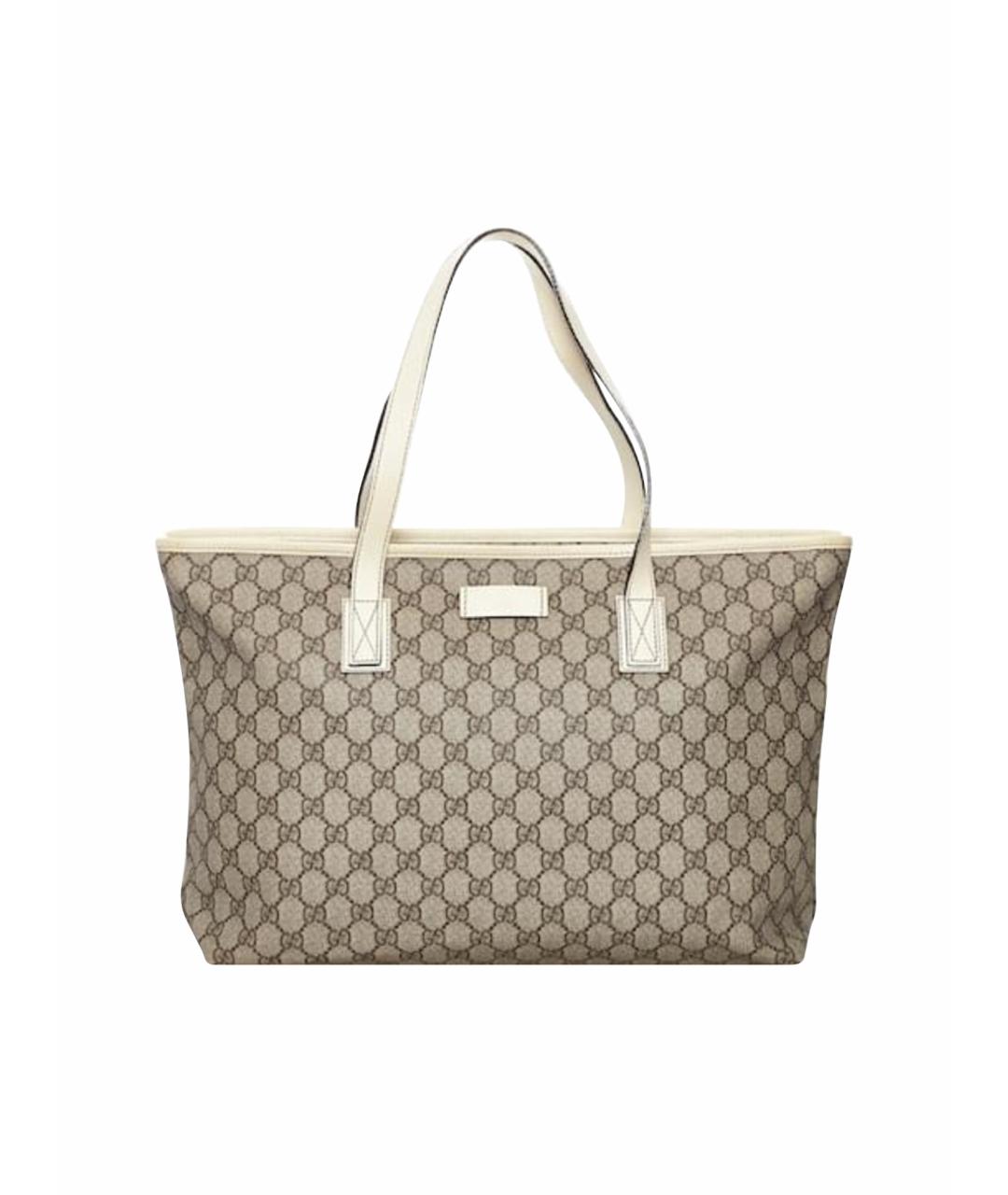 GUCCI Бежевая сумка тоут, фото 1