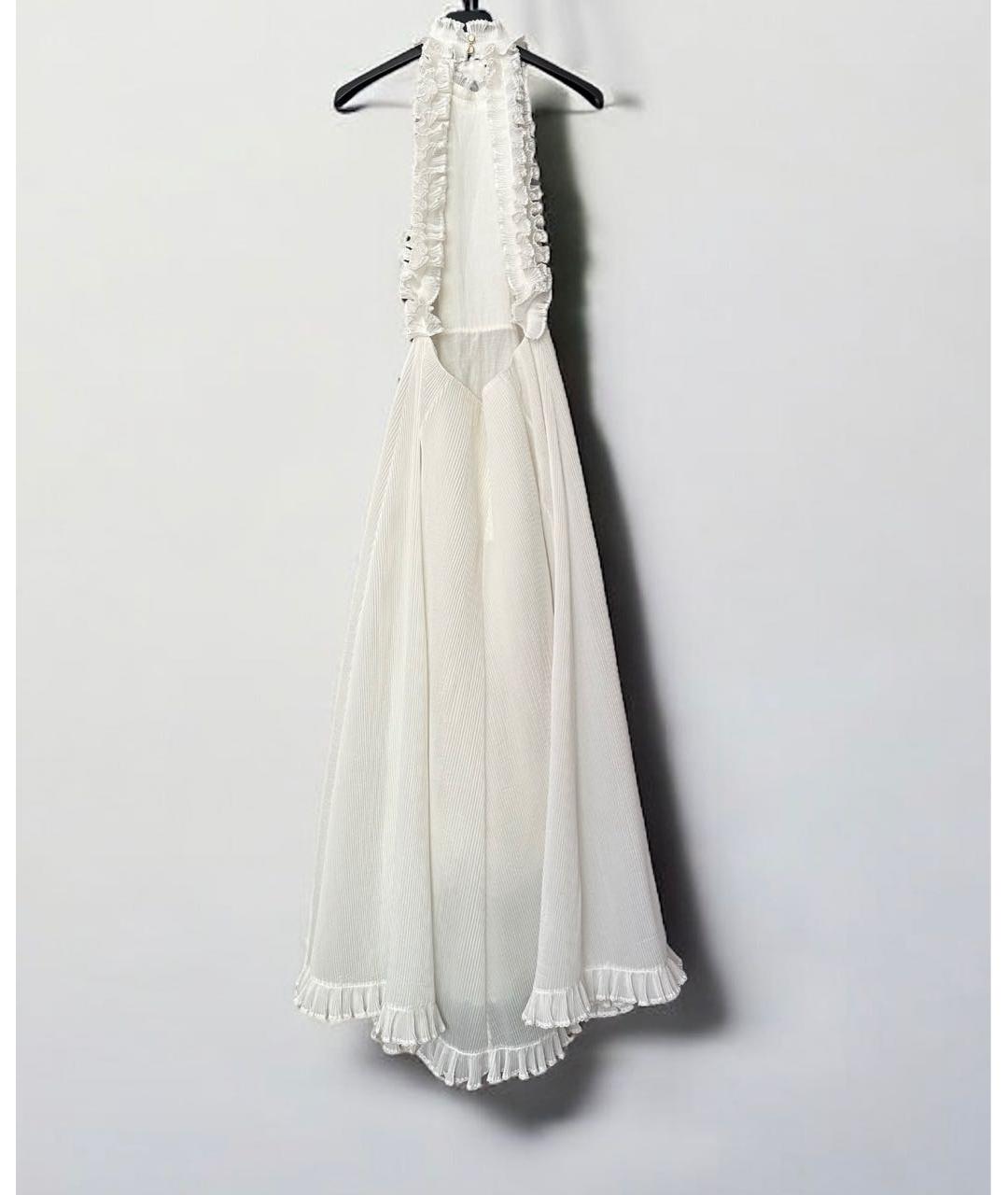 ZIMMERMANN Белое полиэстеровое коктейльное платье, фото 3