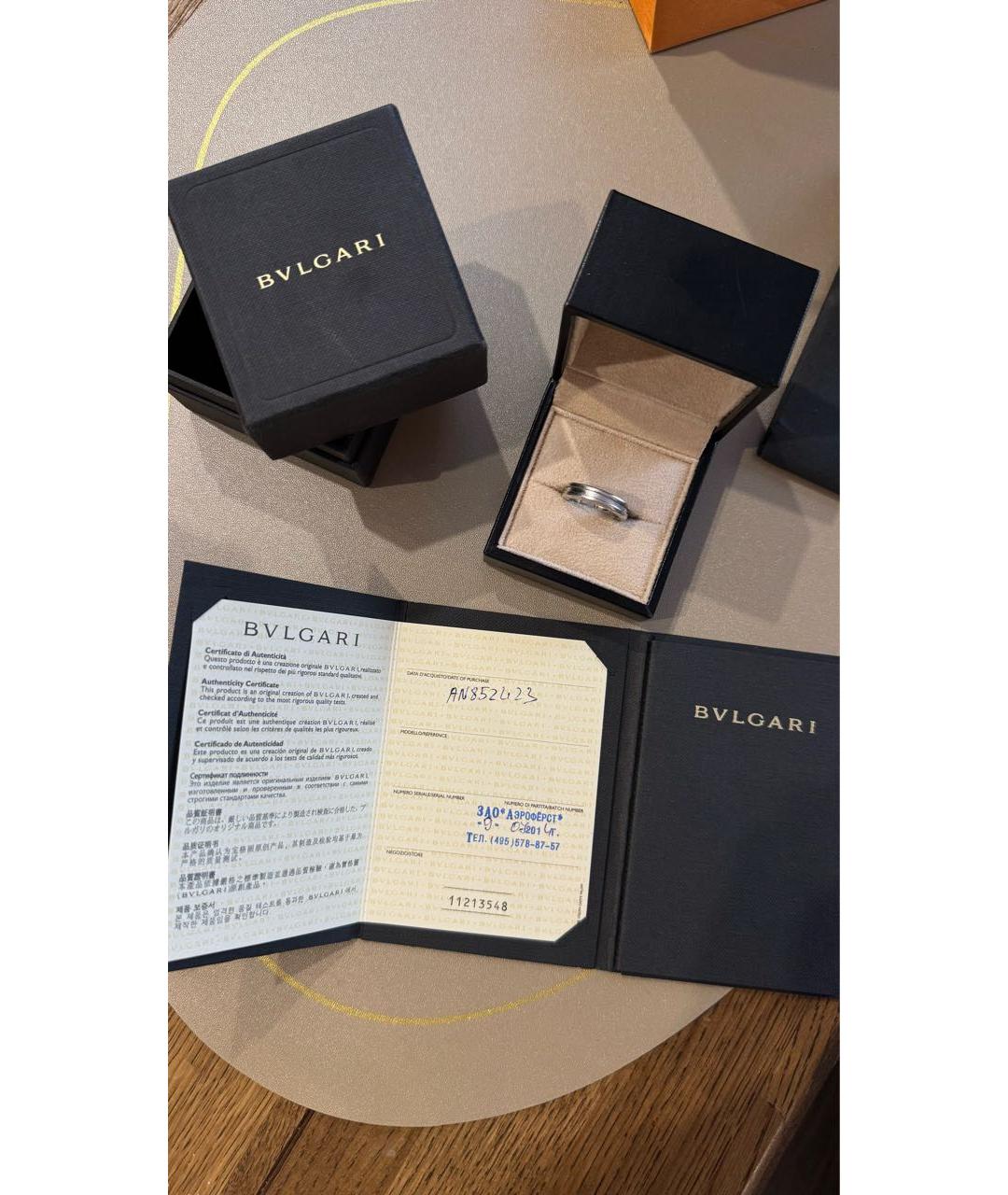 BVLGARI Кольцо из белого золота, фото 4