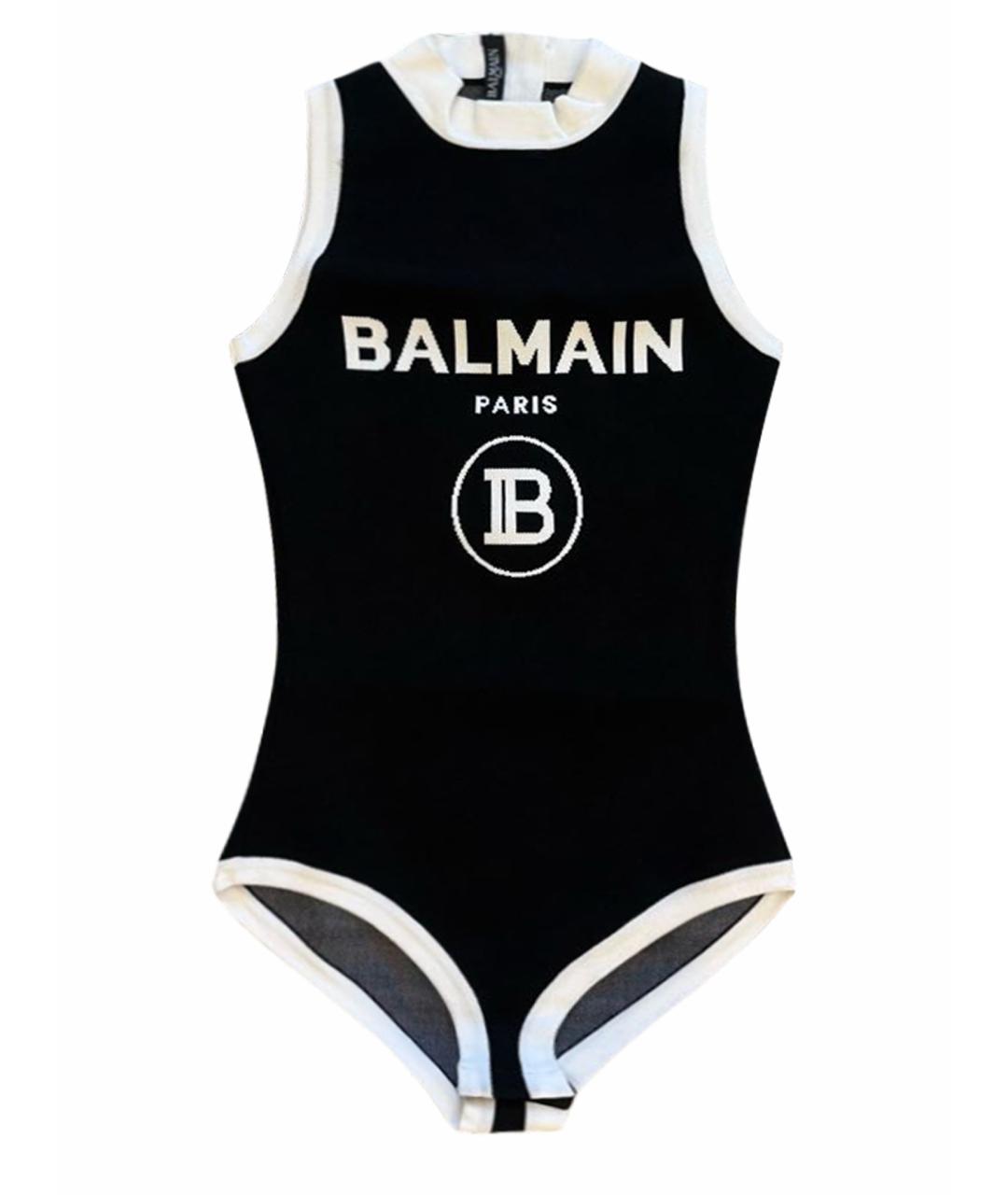 BALMAIN Черная майка, фото 1
