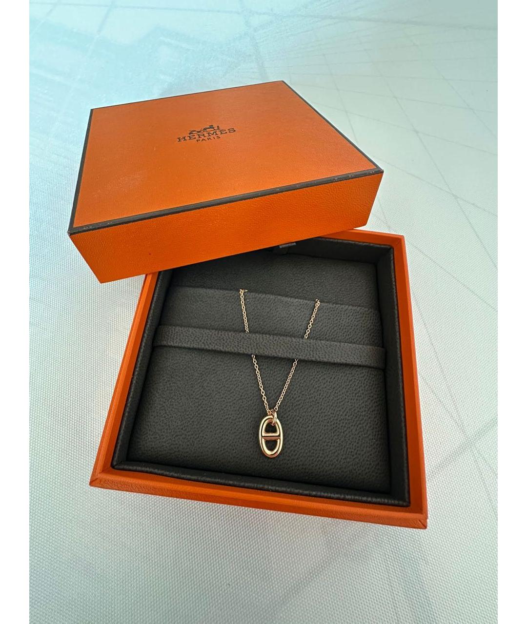 HERMES Золотая подвеска из розового золота, фото 2
