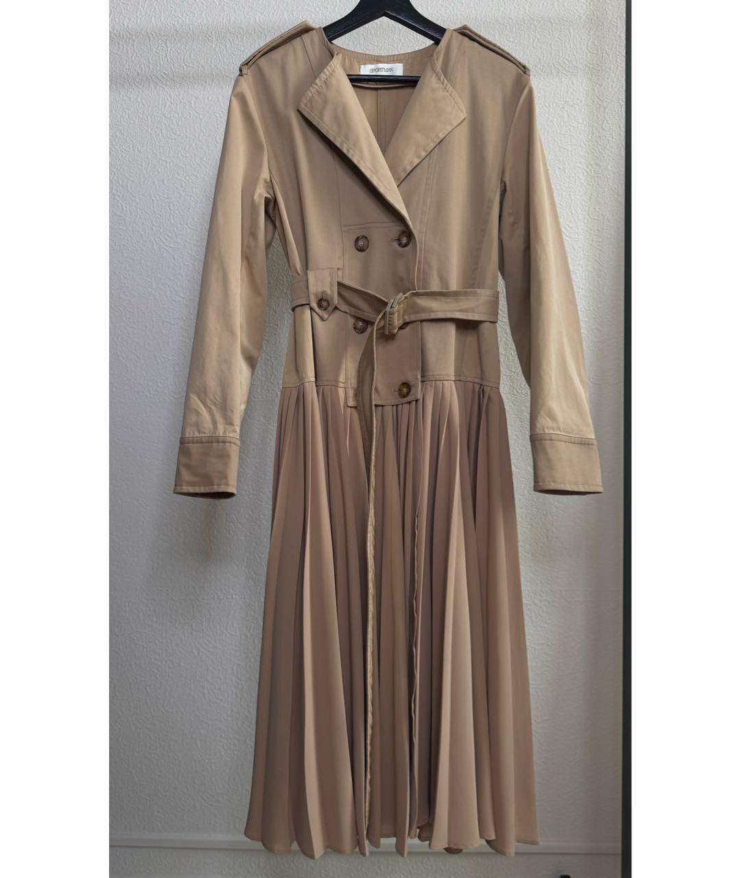 SPORTMAX Бежевое платье, фото 6
