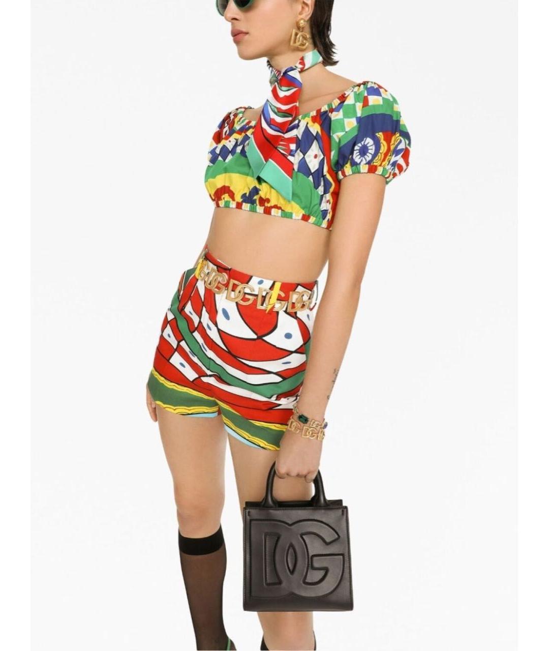 DOLCE&GABBANA Черная кожаная сумка тоут, фото 4