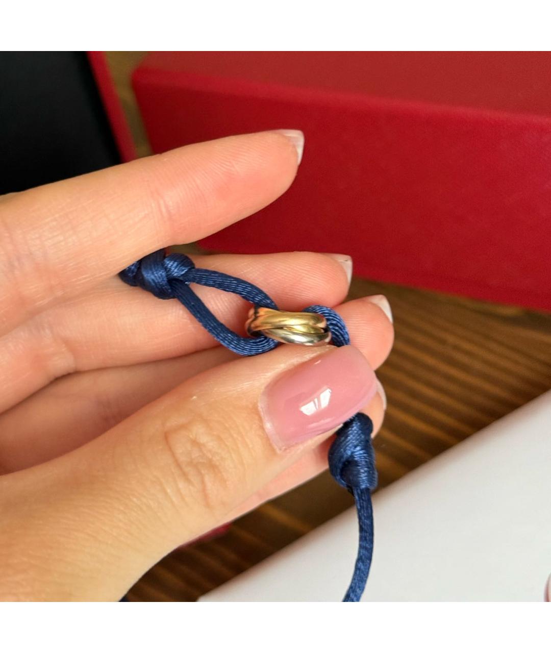 CARTIER Синий браслет из белого золота, фото 3