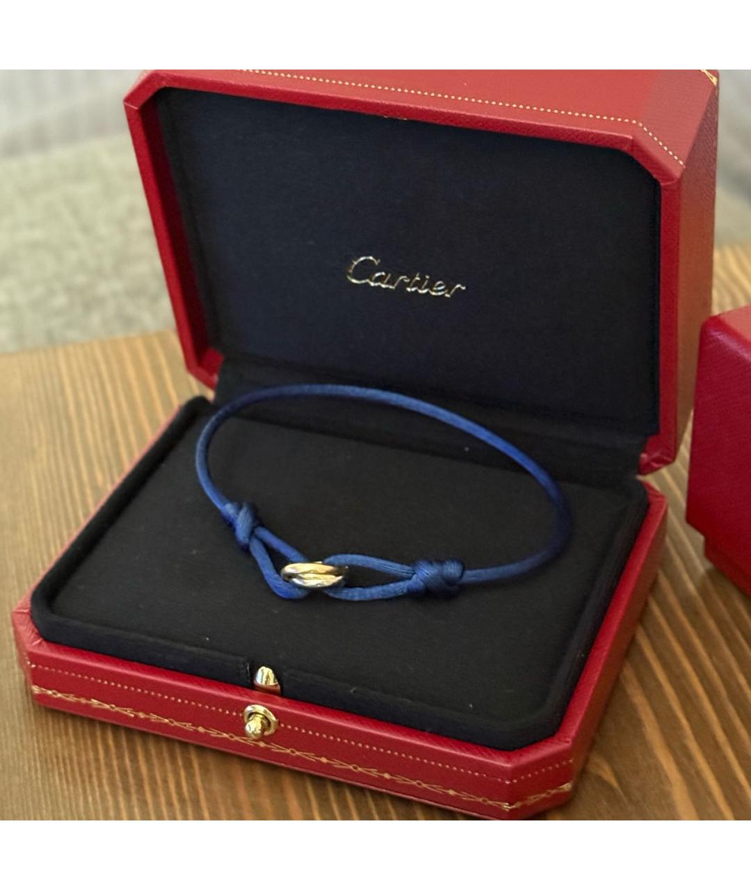 CARTIER Синий браслет из белого золота, фото 2