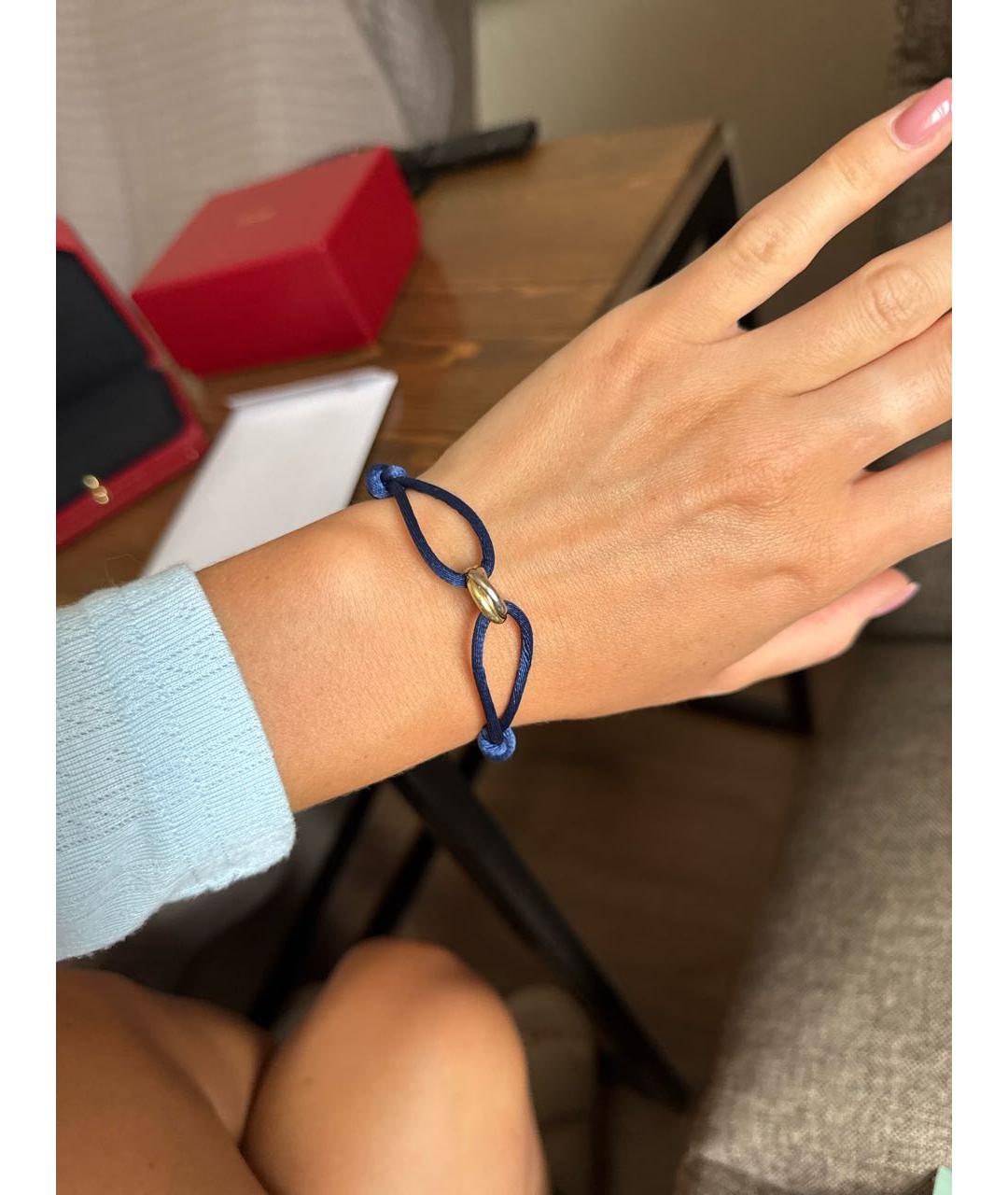 CARTIER Синий браслет из белого золота, фото 4