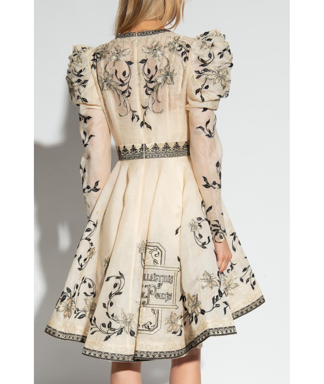 ZIMMERMANN Бежевое коктейльное платье, фото 5