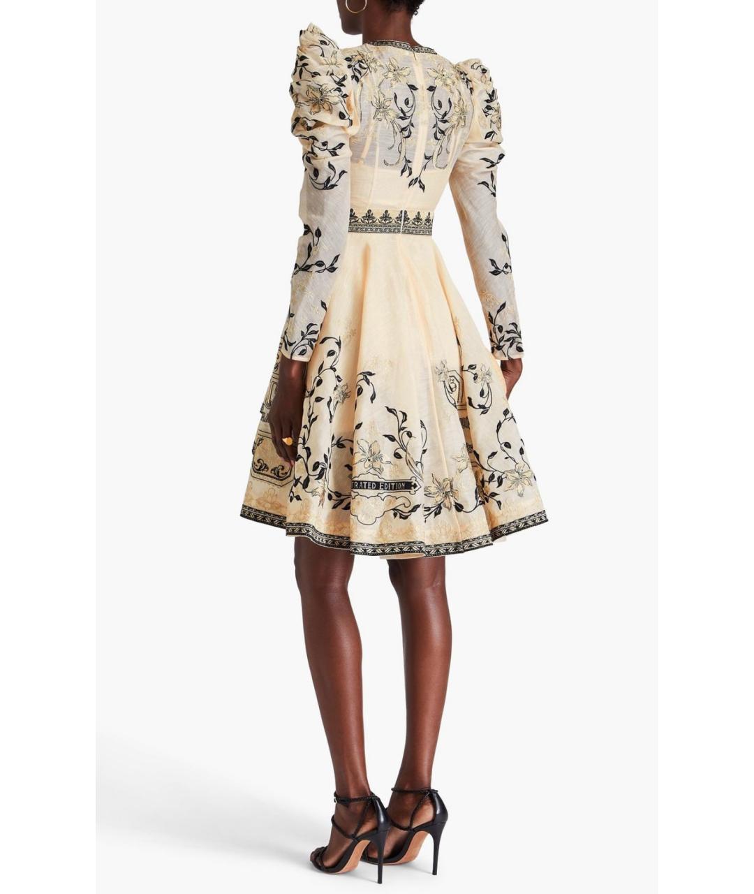 ZIMMERMANN Бежевое коктейльное платье, фото 9