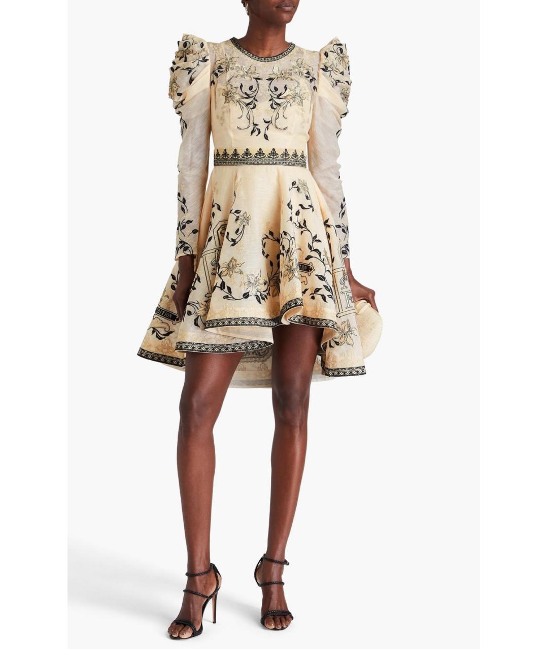 ZIMMERMANN Бежевое коктейльное платье, фото 8