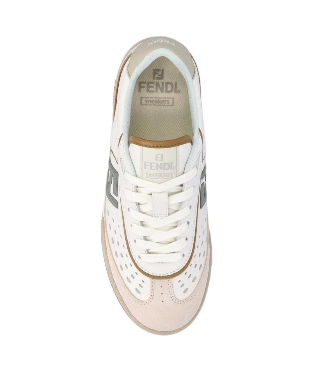 FENDI Белые кроссовки, фото 6