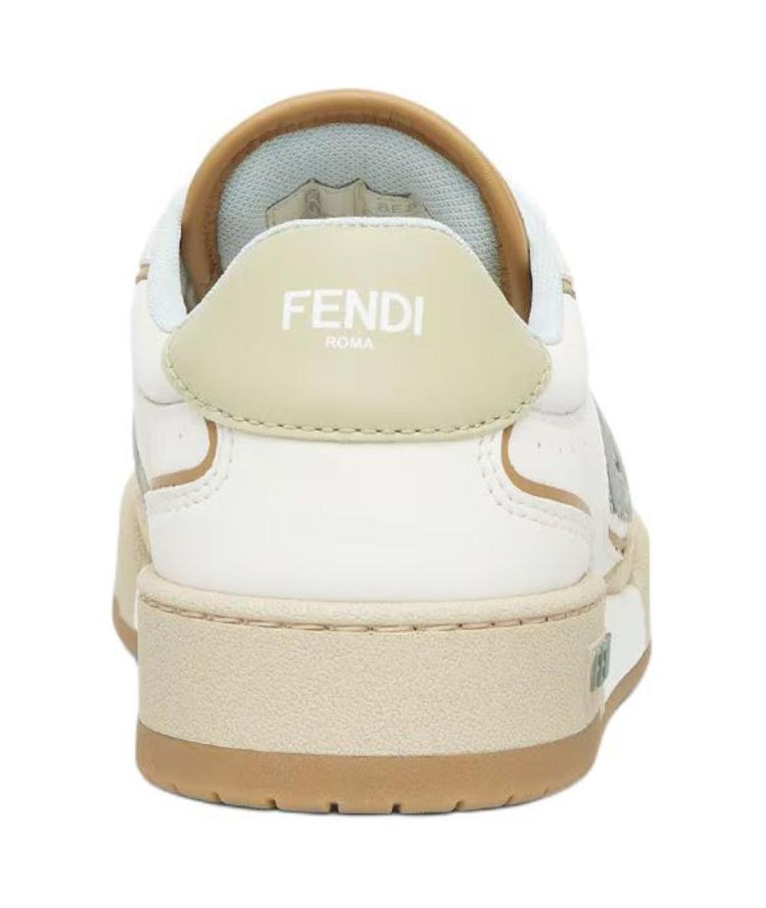 FENDI Белые кроссовки, фото 5