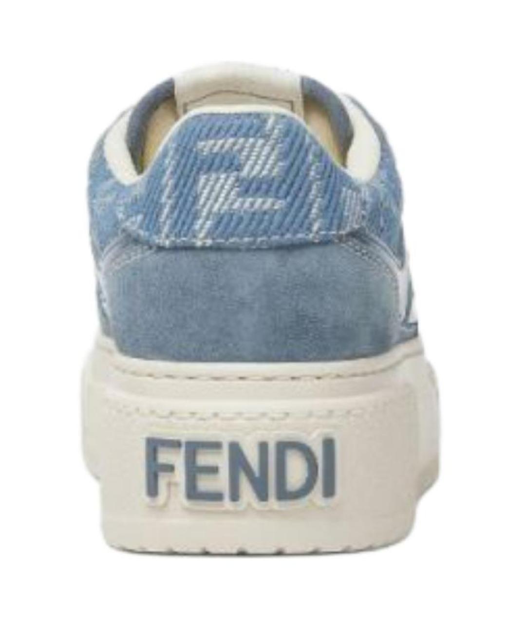FENDI Синие кроссовки, фото 5