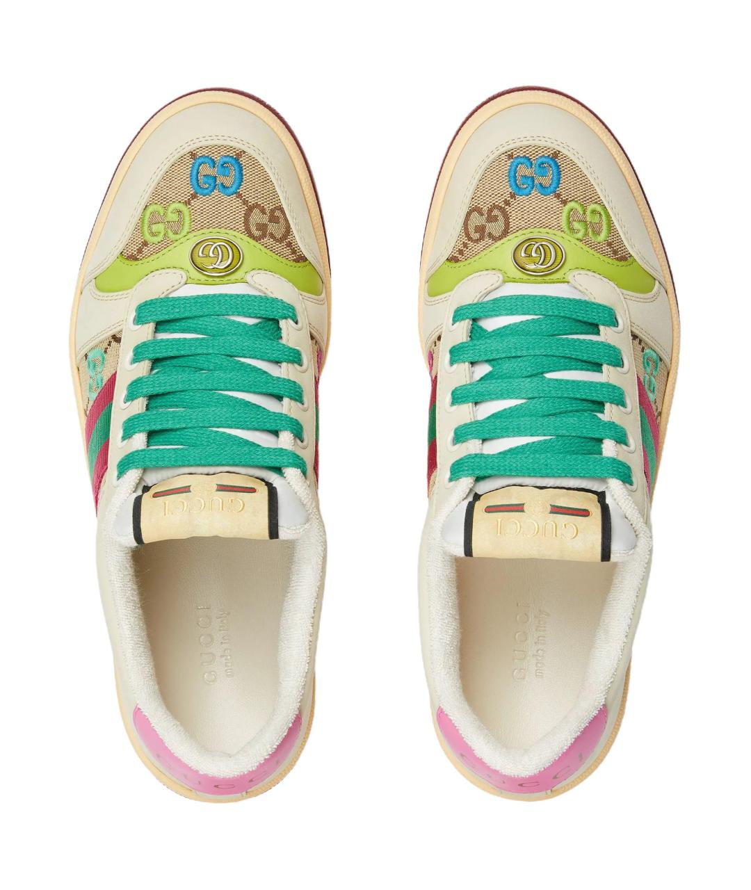 GUCCI Белые кроссовки, фото 4