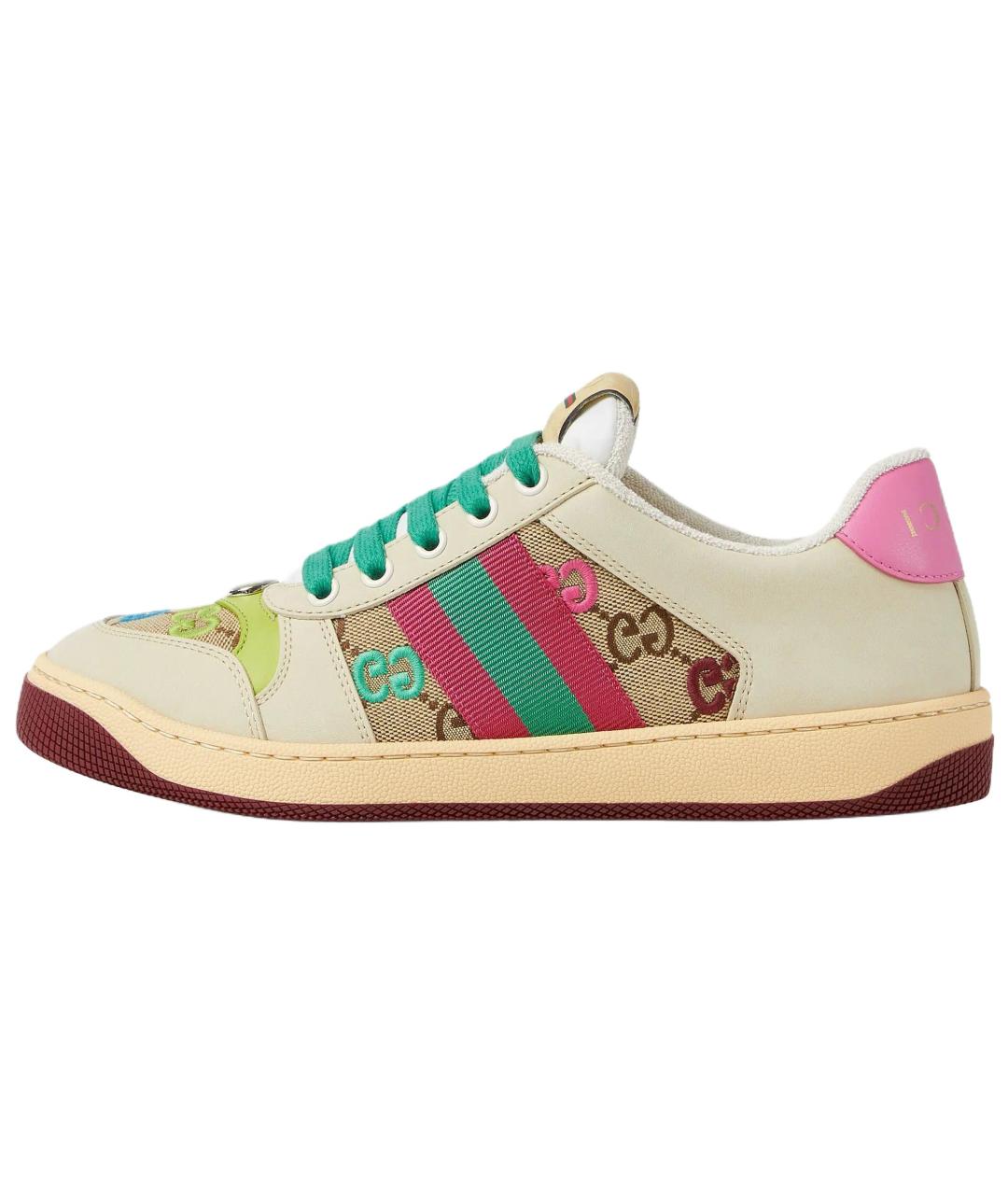 GUCCI Белые кроссовки, фото 2