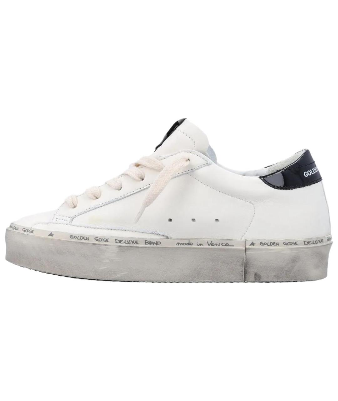 GOLDEN GOOSE DELUXE BRAND Белые кожаные кроссовки, фото 3