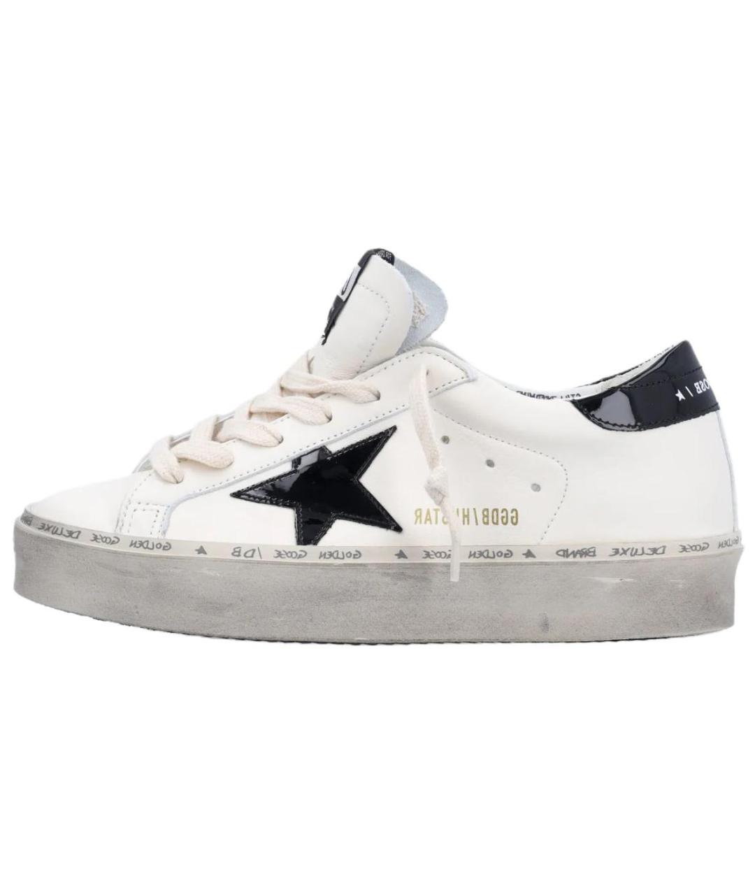 GOLDEN GOOSE DELUXE BRAND Белые кожаные кроссовки, фото 2