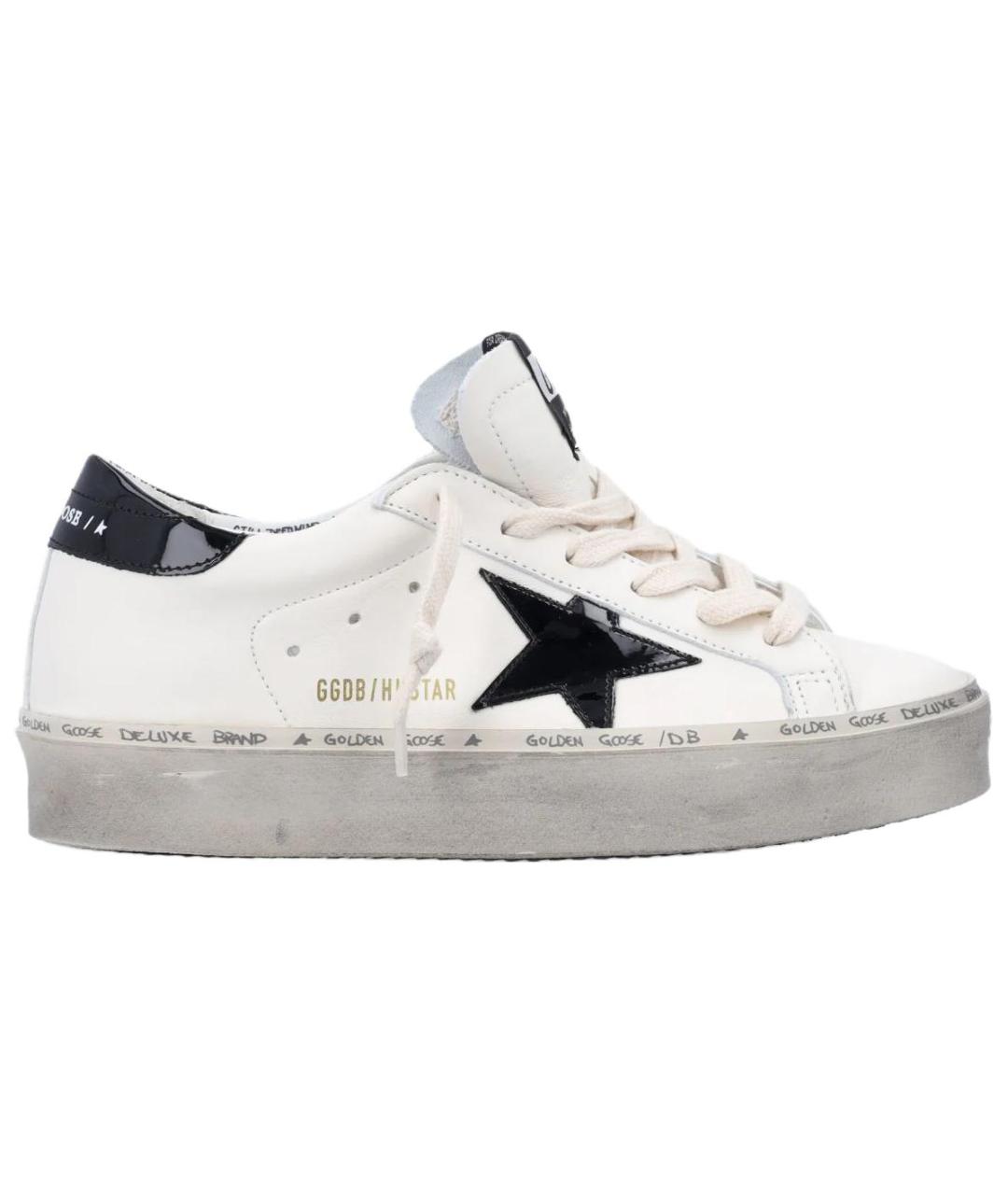 GOLDEN GOOSE DELUXE BRAND Белые кожаные кроссовки, фото 1