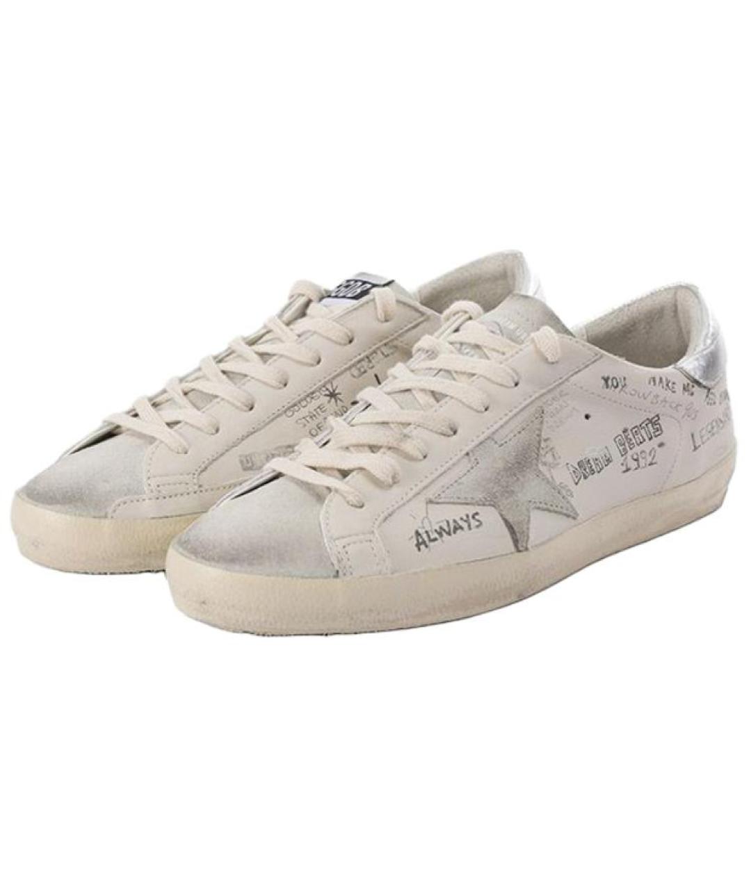 GOLDEN GOOSE DELUXE BRAND Бежевые низкие кроссовки / кеды, фото 3