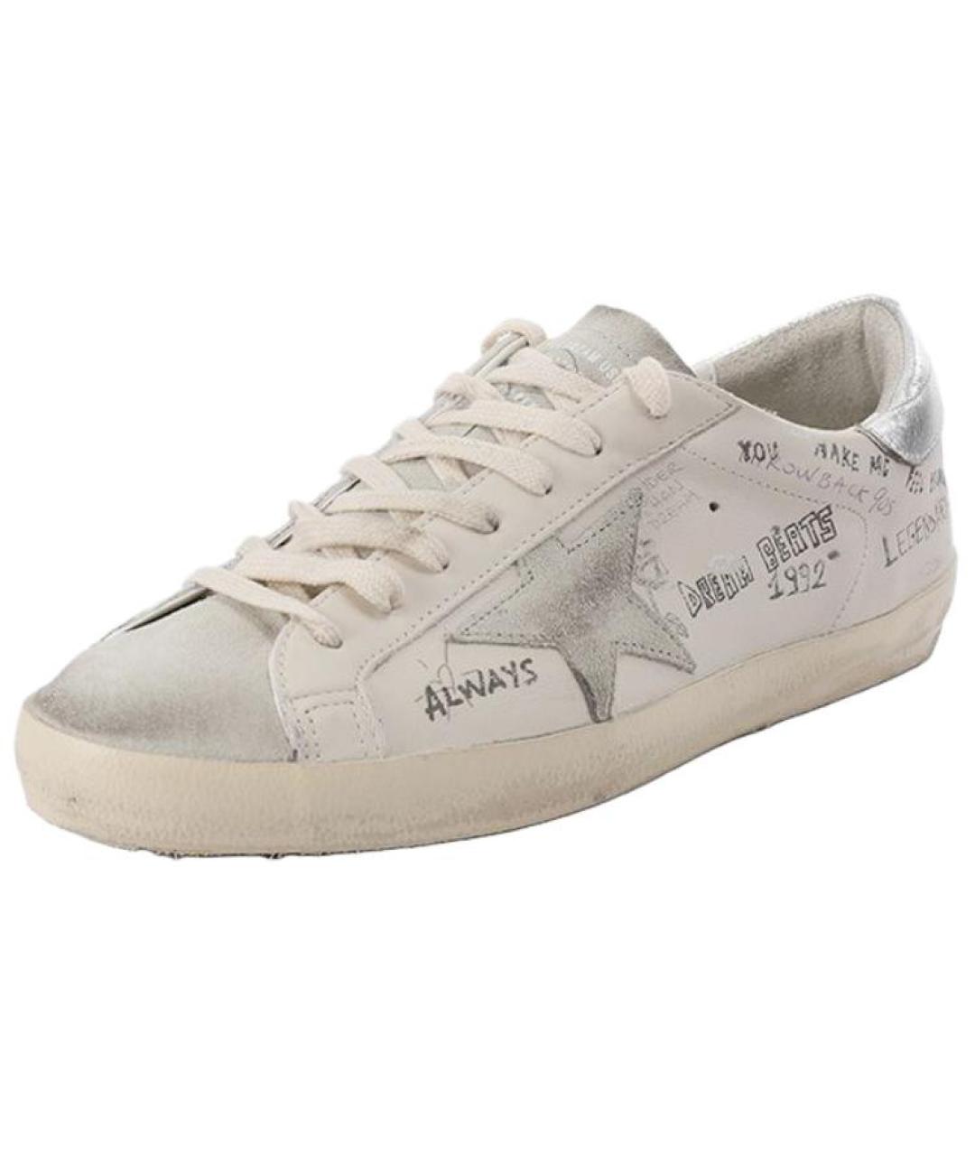 GOLDEN GOOSE DELUXE BRAND Бежевые низкие кроссовки / кеды, фото 4