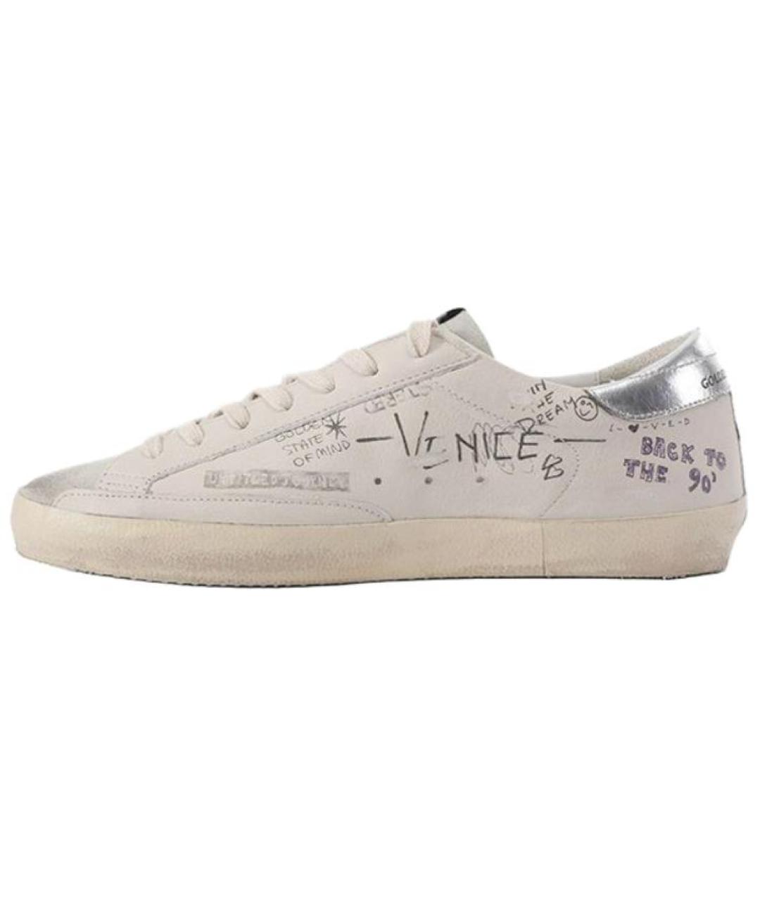 GOLDEN GOOSE DELUXE BRAND Бежевые низкие кроссовки / кеды, фото 2