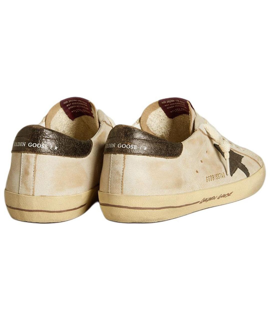 GOLDEN GOOSE DELUXE BRAND Бежевые низкие кроссовки / кеды, фото 4