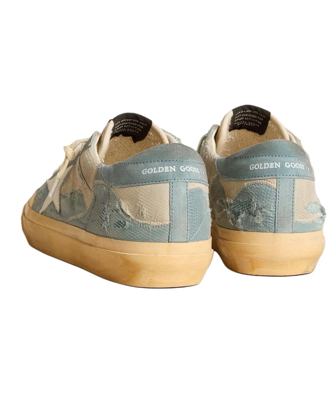 GOLDEN GOOSE DELUXE BRAND Голубые низкие кроссовки / кеды, фото 4