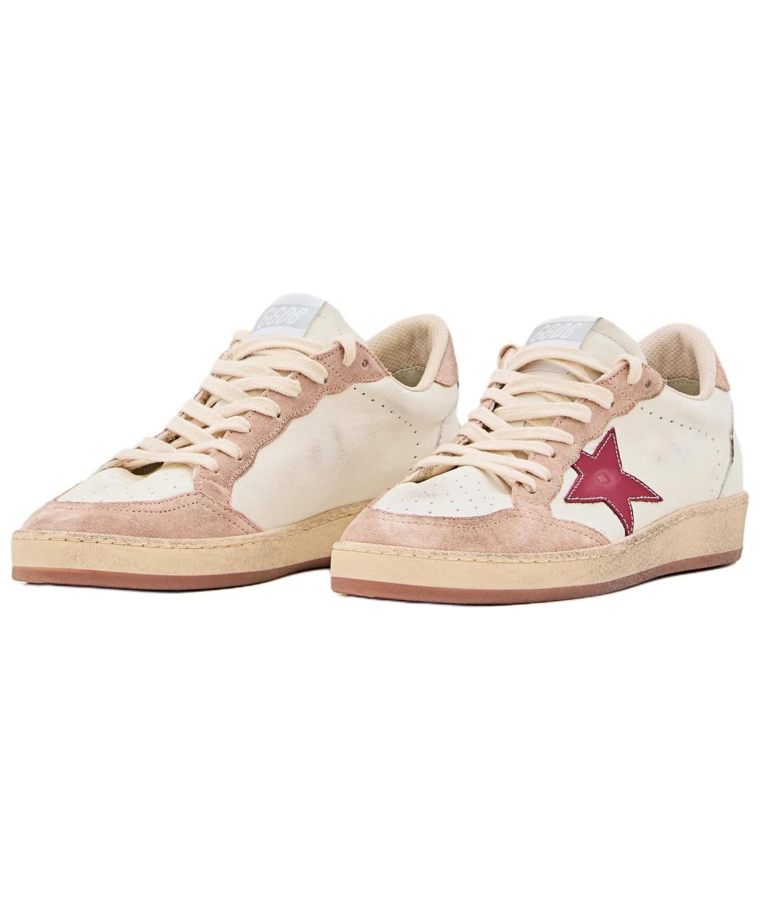 GOLDEN GOOSE DELUXE BRAND Белые кожаные кеды, фото 3